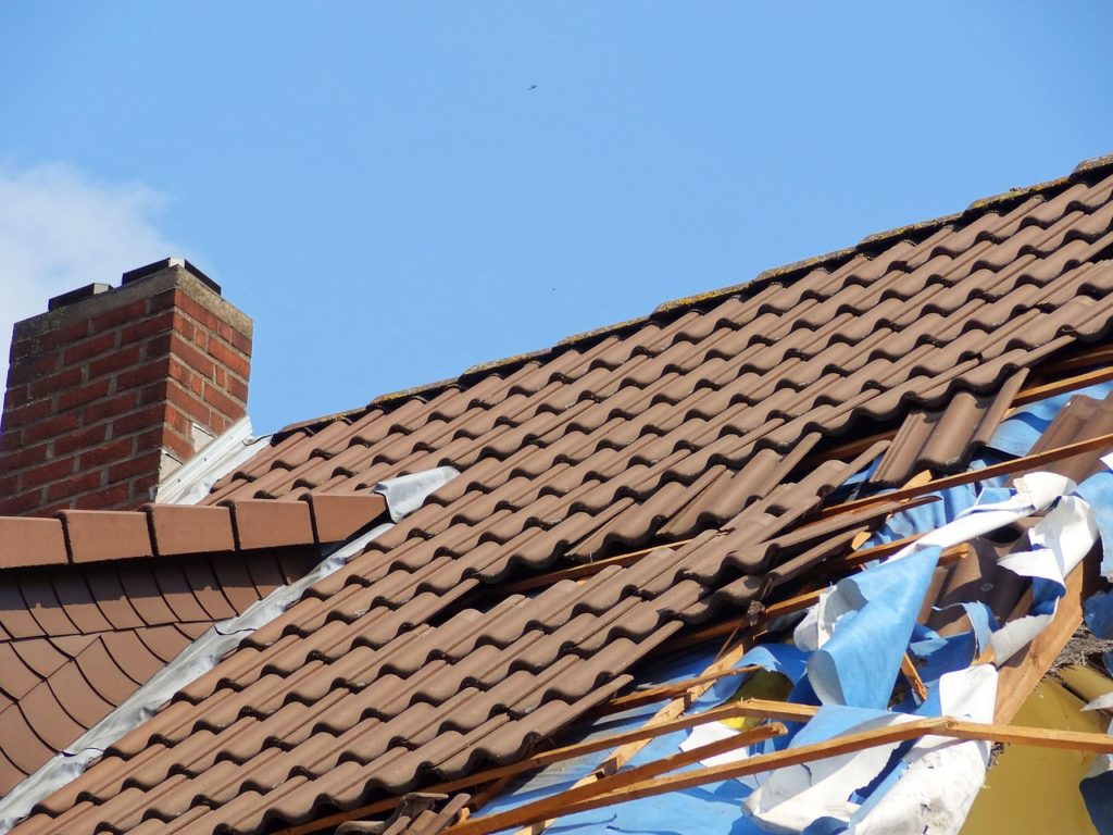 Storm Damaged Roof